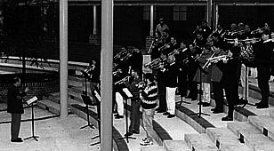 ITG President Kim Dunnick conducts the Festival of Trumpets Concert finale